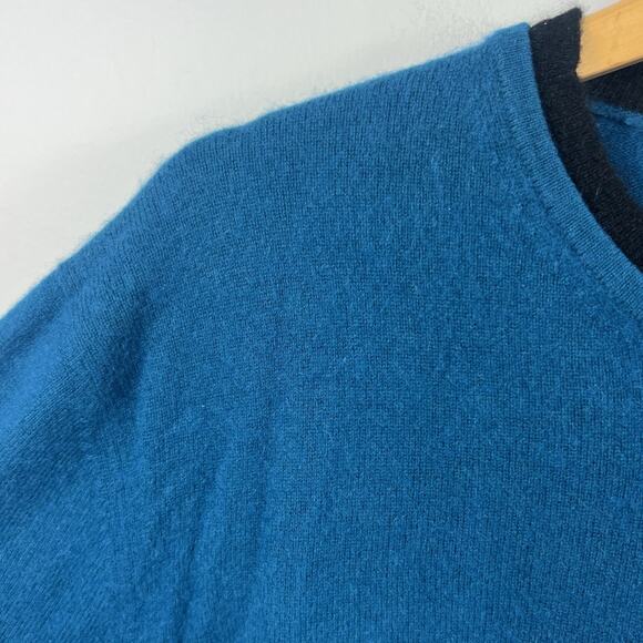 INC International Concepts Women's Teal 100% Cashmere Long Sleeve Sweater Size L - Picture 4 of 10